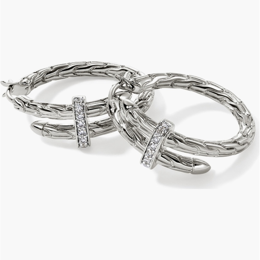 John Hardy Spear hoop earrings